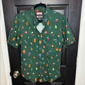RSVLTS Marvel Holiday Icons Green Shirt